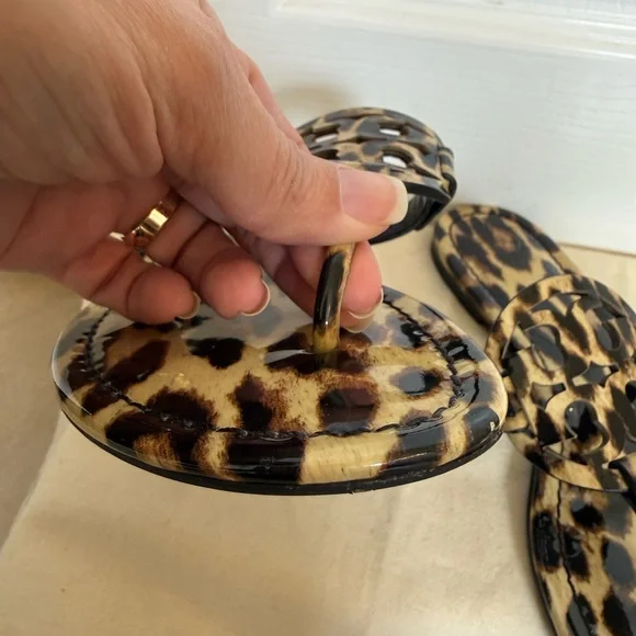 Tory Burch Miller Leopard Print Sandals - Picture 5 of 8